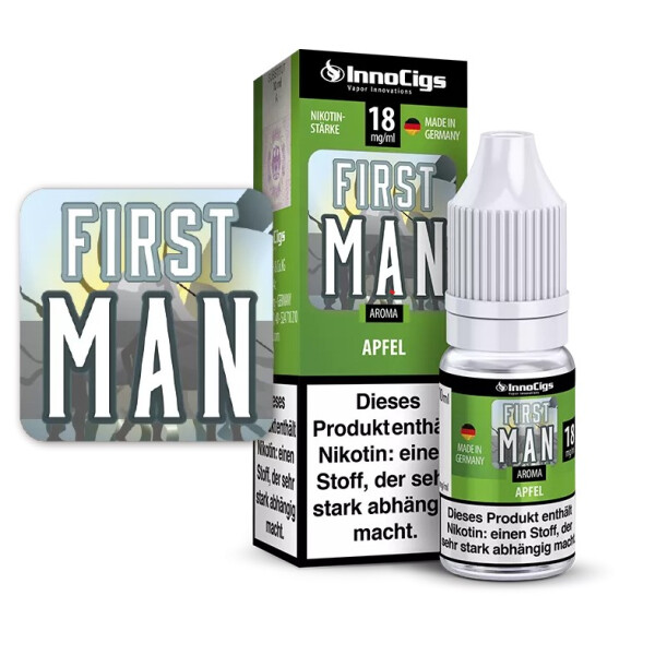 First Man - Apfel - InnoCigs Liquid für E-Zigaretten 3 mg/ml