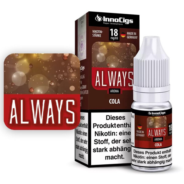 Always Cola - InnoCigs Liquid für E-Zigaretten 6mg/ml