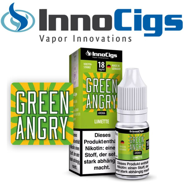 Green Angry Limetten Aroma - InnoCigs Liquid für E-Zigaretten