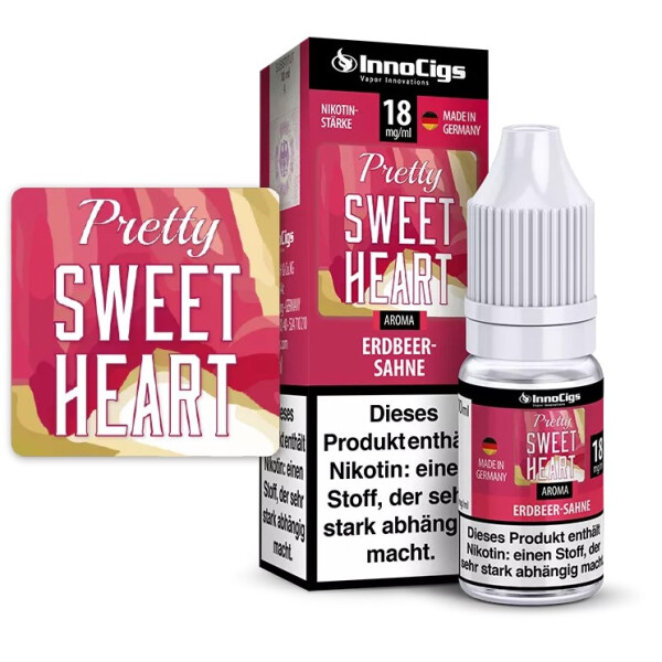 Pretty Sweetheart Sahne-Erdbeer Aroma - InnoCigs Liquid f&uuml;r E-Zigaretten 3mg/ml