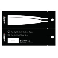 Vapefly 2x Firebolt Cotton + Prebuild Ni80 Fused Clapton Coil 0.35 Ohm