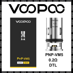 VooPoo PnP-VM5 0,2 Ohm Mesh Verdampferkopf (5 Stück...