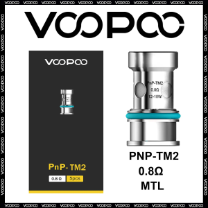 VooPoo PnP-TM2 0,8 Ohm Verdampferkopf (5 St&uuml;ck pro...