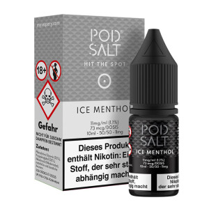 Pod Salt - Ice Menthol - E-Zigaretten Nikotinsalz Liquid...