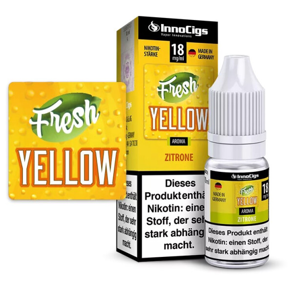 Fresh Yellow Zitrone Aroma - InnoCigs Liquid für E-Zigaretten 0mg/ml