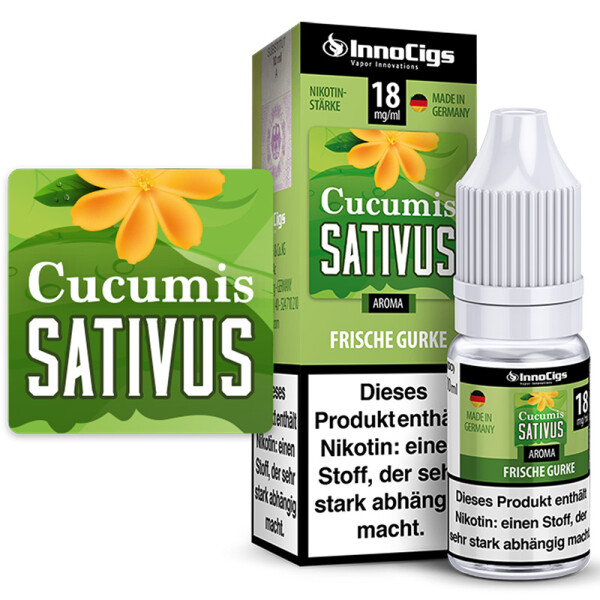 Cucumis Sativus Gurke Aroma - InnoCigs Liquid für E-Zigaretten 0mg/ml