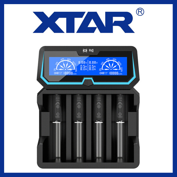 Xtar X4 - 4-Schacht Ladegerät für Lithium Ionen und Ni/MH Akkus, 29,95 €