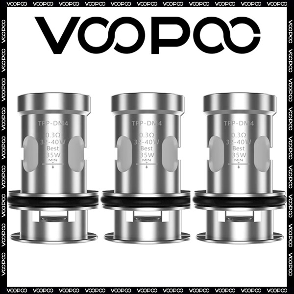 Voopoo TPP-DM4 0,3 Ohm Verdampferkopf (3 Stück pro Packung)