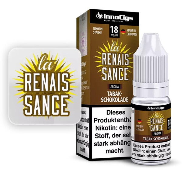 La Renaissance Tabak Schokolade - InnoCigs Liquid f&uuml;r E-Zigaretten 9 mg/ml