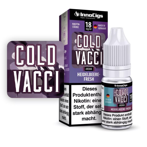 Cold Vacci - Heidelbeere und Methol - InnoCigs Liquid für E-Zigaretten 9 mg/ml