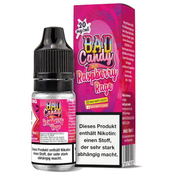 Bad Candy Nikotinsalz Liquid 20mg/ml Raspberry Rage