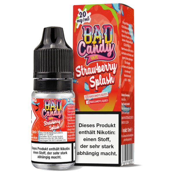 Bad Candy Nikotinsalz Liquid Strawberry Splash 20mg/ml