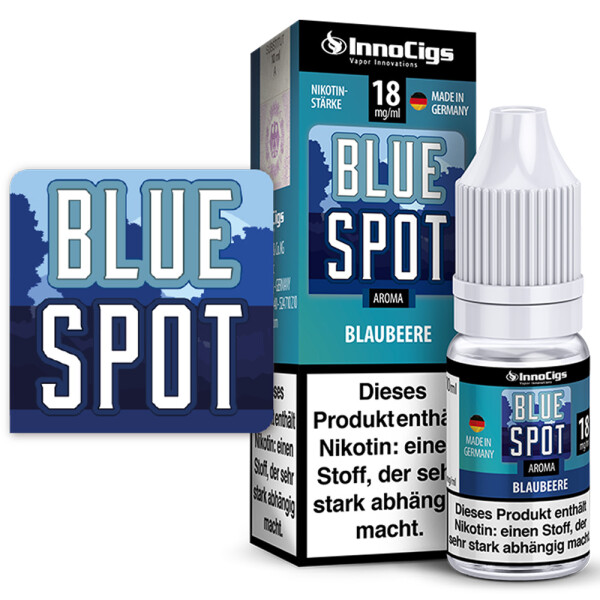 Blue Spot Blaubeere - InnoCigs Liquid für E-Zigaretten 9 mg/ml