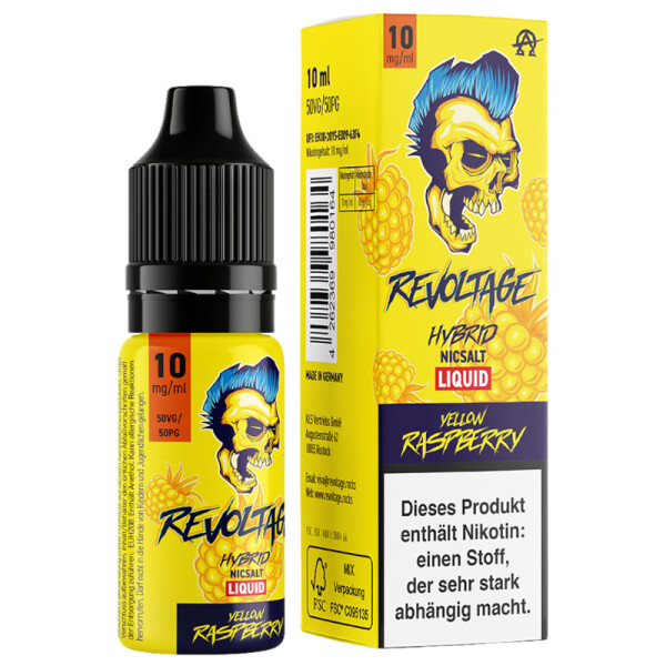 Revoltage Hybrid Nikotinsalz Liquid Yellow Raspberry 10 ml 10 mg/ml
