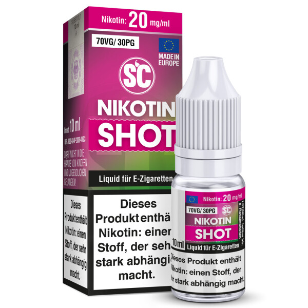Nikotin Shot LassDampfab  - 10ml Shot 50VG/50PG - 70VG/30PG - 18 mg/ml