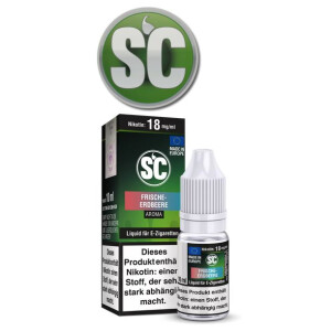 SC E-Zigaretten Liquid Frische Erdbeere 6 mg/ml