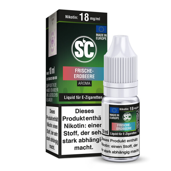 SC E-Zigaretten Liquid Frische Erdbeere 18 mg/ml