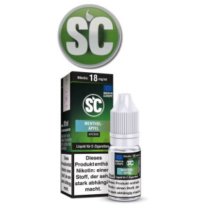 SC E-Zigaretten Liquid Menthol-Apfel 3 mg/ml
