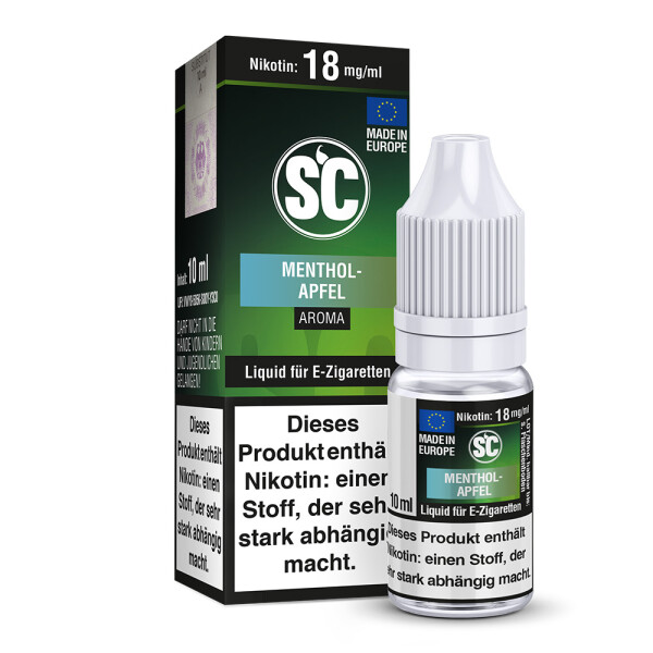 SC E-Zigaretten Liquid Menthol-Apfel 12 mg/ml