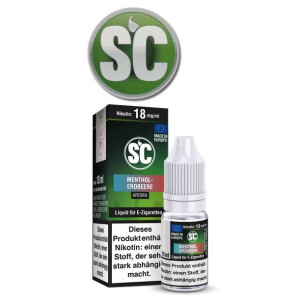 SC E-Zigaretten Liquid Menthol-Erdbeere 0 mg/ml