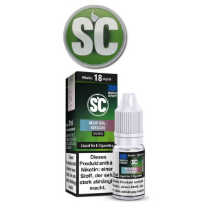 SC E-Zigaretten Liquid Menthol-Kirsche 12 mg/ml