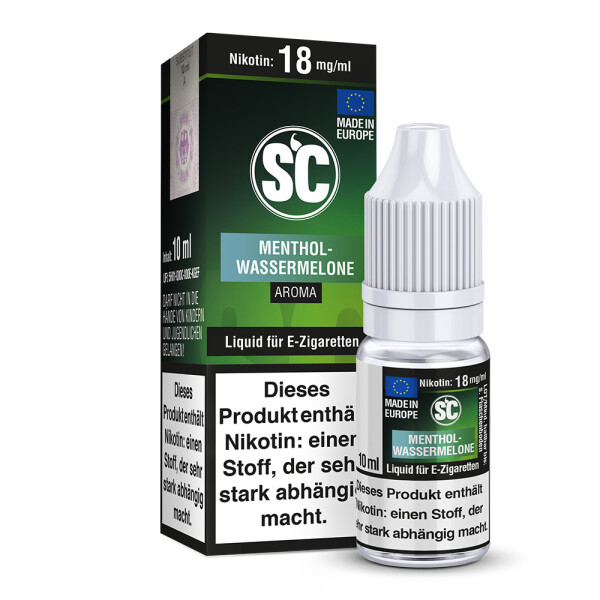 SC E-Zigaretten Liquid Menthol-Wassermelone 12 mg/ml
