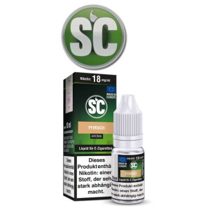 SC E-Zigaretten Liquid Pfirsich 0 mg/ml