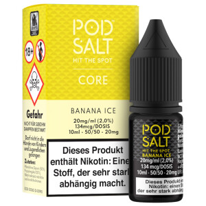 Pod Salt Core Nikotinsalz Liquid Banana Ice 20 mg/ml