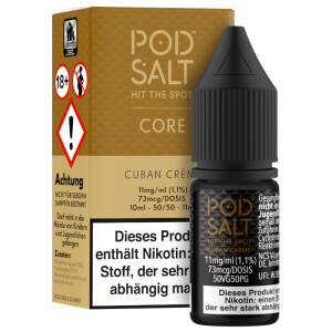 Pod Salt Core Nikotinsalz Liquid Cuban Creme 11 mg/ml