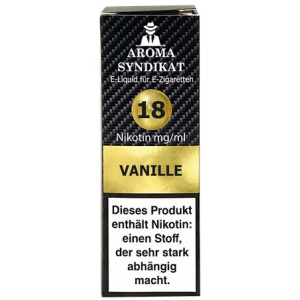 Aroma Syndikat Nikotinsalz Liquid Vanille 10 ml 18 mg/ml