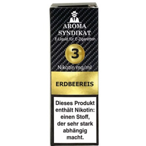 Aroma Syndikat Liquid Erdbeereis 10 ml 3 mg/ml