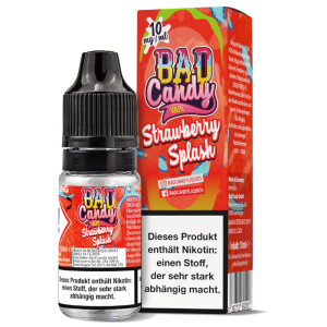 Bad Candy Nikotinsalz Liquid 10mg/ml Strawberry Splash