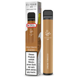 Elf Bar 600 Einweg E-Zigarette Cream Tobacco 20 mg/ml
