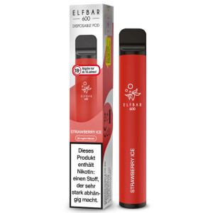 Elf Bar 600 Einweg E-Zigarette Strawberry Ice 20 mg/ml