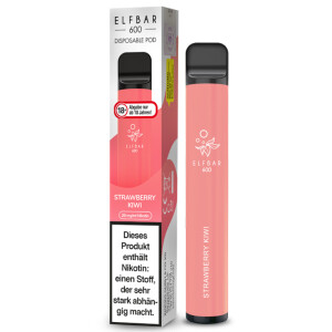 Elf Bar 600 Einweg E-Zigarette Strawberry Kiwi 20 mg/ml