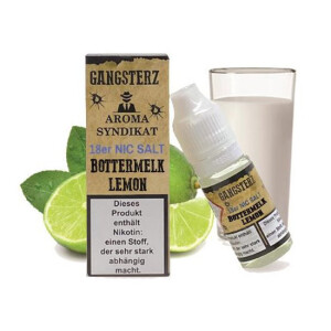 Gangsterz Nikotinsalz Liquid 18 mg/ml Bottermelk Lemon