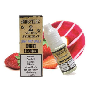 Gangsterz Nikotinsalz Liquid 18 mg/ml Donut Erdbeer