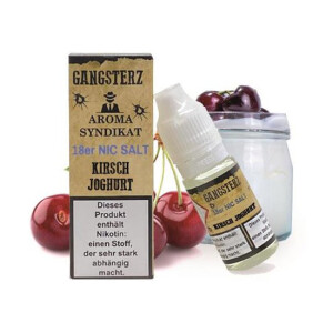Gangsterz Nikotinsalz Liquid 18 mg/ml Kirsch Joghurt