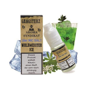 Gangsterz Nikotinsalz Liquid 18 mg/ml Waldmeister Ice