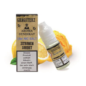 Gangsterz Nikotinsalz Liquid 18 mg/ml Zitronen Sorbet