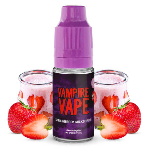Vampire Vape Liquid Strawberry Milkshake 10 ml 0 mg/ml