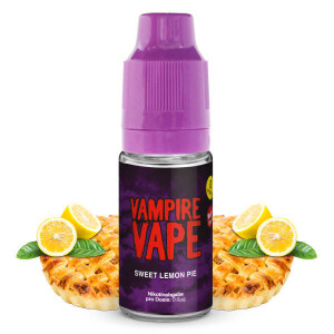 Vampire Vape Liquid Sweet Lemon Pie 10 ml 0 mg/ml