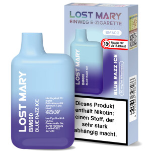 Lost Mary BM600 by Elfbar Einweg E-Zigarette Blue Razz Ice