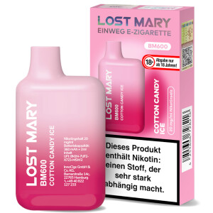 Lost Mary BM600 by Elfbar Einweg E-Zigarette Cotton Candy...