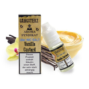 Gangsterz Nikotinsalz Liquid 18 mg/ml Vanilla Custard