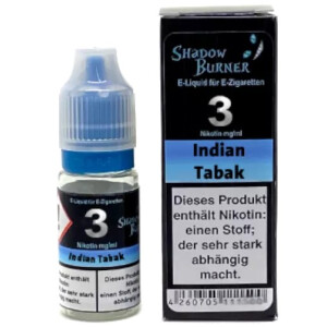 Shadow Burner Liquid Indian Tabak 10ml 3 mg/ml