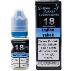 Shadow Burner Nikotinsalz Liquid Indian Tabak 10ml
