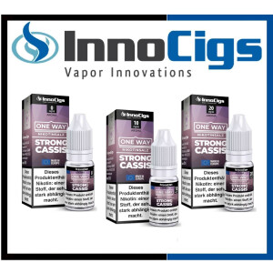 InnoCigs Nikotinsalz Liquid One Way Strong Cassis 10 ml