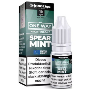 InnoCigs Nikotinsalz Liquid One Way Spearmint 10 ml 10 mg/ml