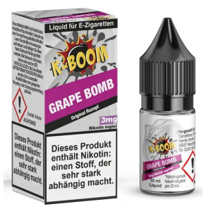 K-Boom Liquid Grape Bomb 10 ml 3 mg/ml